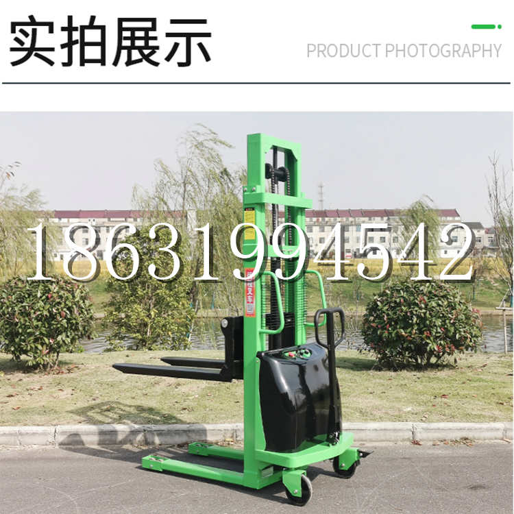 坪山区电动叉车堆高车液压铲车电瓶1吨2吨站驾步行式小型全自动叉车